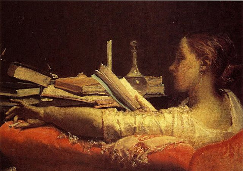 Federico Faruffini - La lectora (1864)