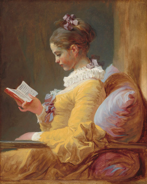 Jean-Honoré Fragonard - La lectora (c. 1770-1772)